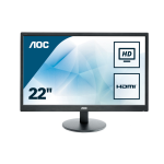 AOC Basic-line E2270SWHN LED display 54.6 cm (21.5") 1920 x 1080 pixels Full HD Flat Matt Black