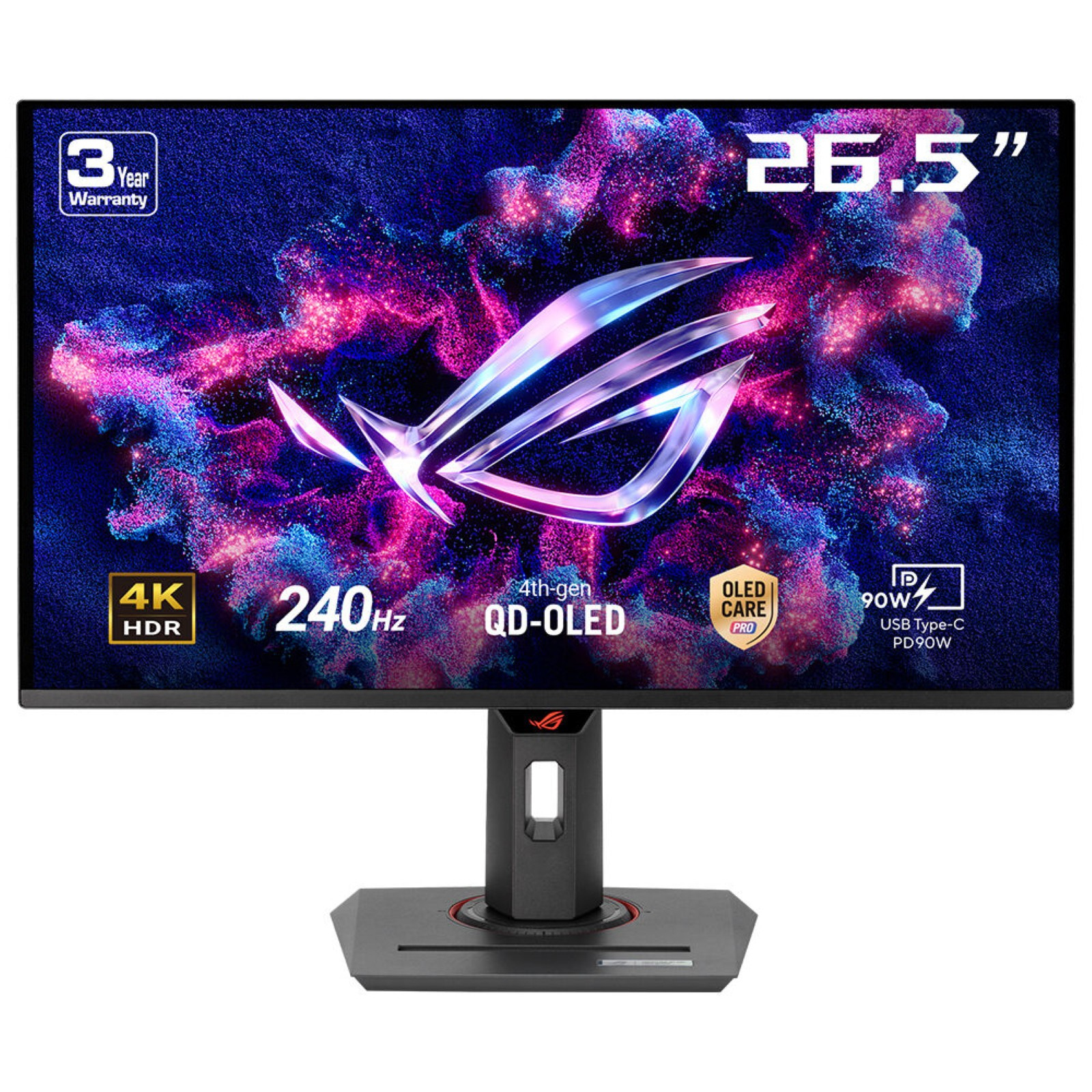 Asus Black Rog Strix Oled Xg27ucdmg Computer Monitor 67.3 Cm (26.5") 38