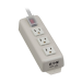 Tripp Lite TLM306NC surge protector Gray 3 AC outlet(s) 120 V 70.9" (1.8 m)