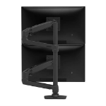 Ergotron LX Series LX Dual Stacking Arm, Tall Pole, Matte Black 101,6 cm (40") Zwart Bureau