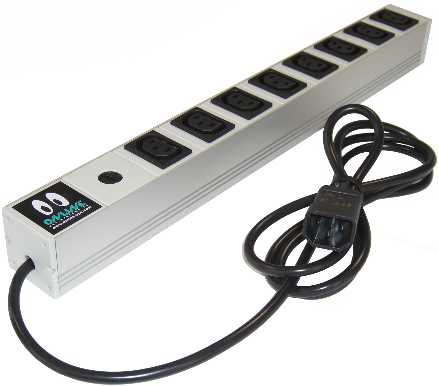 Image of ONLINE USV-Systeme IEC10A8IEC10A-RACK surge protector Grey 8 AC...