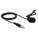 DeLOCK 66279 microfoon Zwart Microfoon met bevestigingsclip