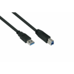 Kabelmeister UK30P-AB-050S USB-kabel USB 3.2 Gen 1 (3.1 Gen 1) 5 m USB A USB B Zwart