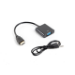 Lanberg AD-0017-BK video cable adapter 0.2 m VGA (D-Sub) HDMI Type A (Standard) Black