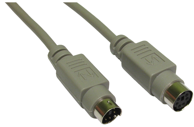 Photos - Cable (video, audio, USB) Cables Direct EX-102 PS/2 cable 2 m 6-p Mini-DIN Grey 