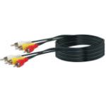 Schwaiger CIK5030 533 audio kabel 3 m 3 x RCA Zwart