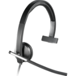 Logitech 981-000513 headphones/headset Wired Head-band Office/Call center USB Type-A Black, Silver