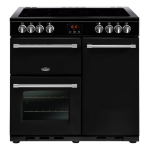 Belling Farmhouse 90E Range cooker Electric Ceramic Black A