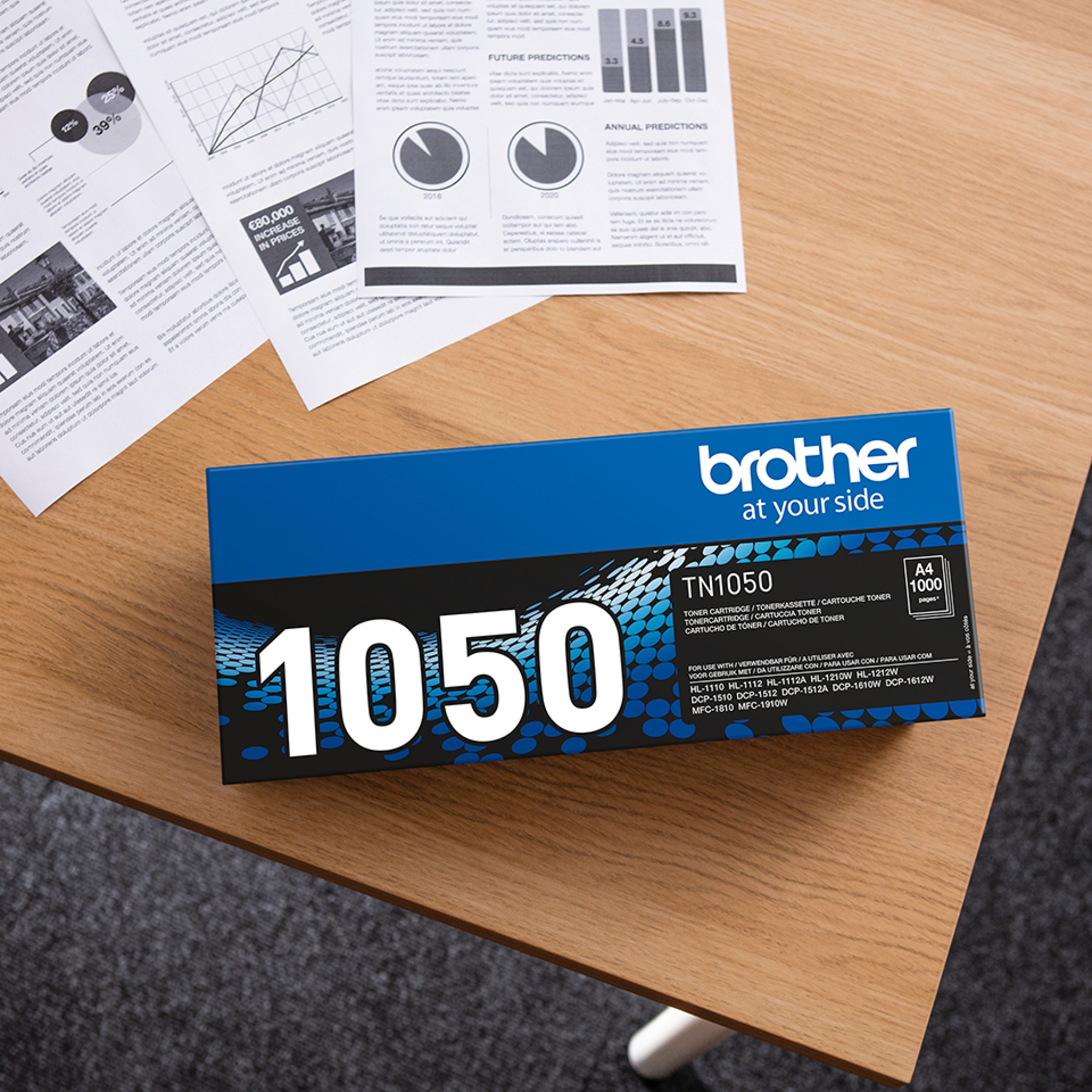 NEW Genuine Brother TN-1050 Black Toner Cartridge Laser Printer 1110 1210  1510