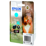 Epson Squirrel Singlepack Cyan 378XL Claria Photo HD Ink