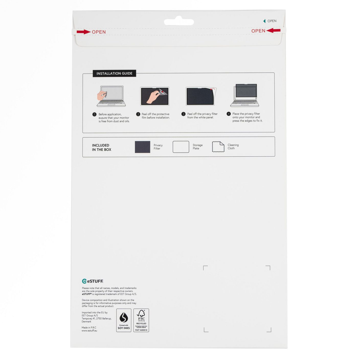 eSTUFF GLBW13286190 display privacy filter