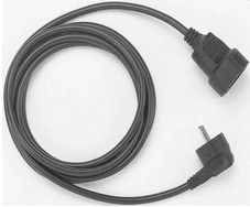 Image of Bachmann 5m Schuko H05VV­F 3G 1.50mm² Black