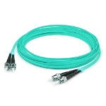 Titan 3-DX-ST-ST-3-AA fibre optic cable 3 m OM3 Aqua colour