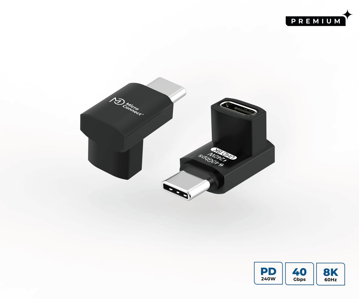 Microconnect Mc-Usb4af Usb Cable Usb4 Gen 3X2 0 M Usb C Aluminium