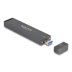 DeLOCK 42021 behuizing voor opslagstations SDD-behuizing Grijs M.2