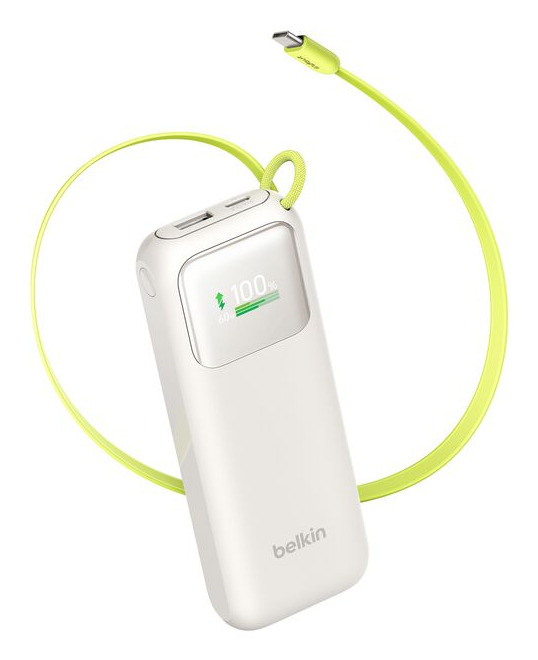 Belkin Power Bank 11K with Retractable Cable
