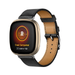 Fitbit EU Product - Versa 4 / Sense 2 Leather watch strap - Black