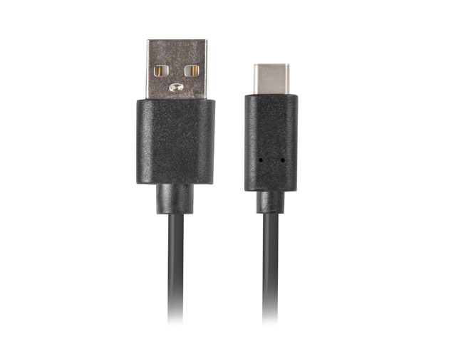 Lanberg CA-USBO-20CU-0018-BK USB cable USB 2.0 1.8 m USB A USB C Black