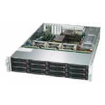 Supermicro SSG-620P-ACR12L server barebone Intel C621A LGA 4189 Rack (2U) Black, Silver