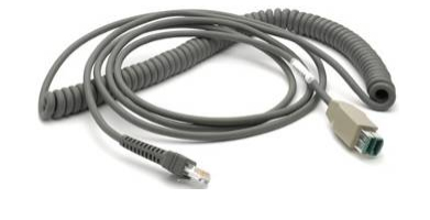 Image of Zebra CBA-U28-C15ZBR barcode reader accessory Charging cable