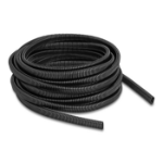 DeLOCK Plastic cable protection conduit in oval shape flexible 13.6 x 6.3 mm - length 10 m black