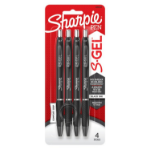 Sharpie 2096134 gel pen Retractable gel pen Medium Black 4 pc(s)
