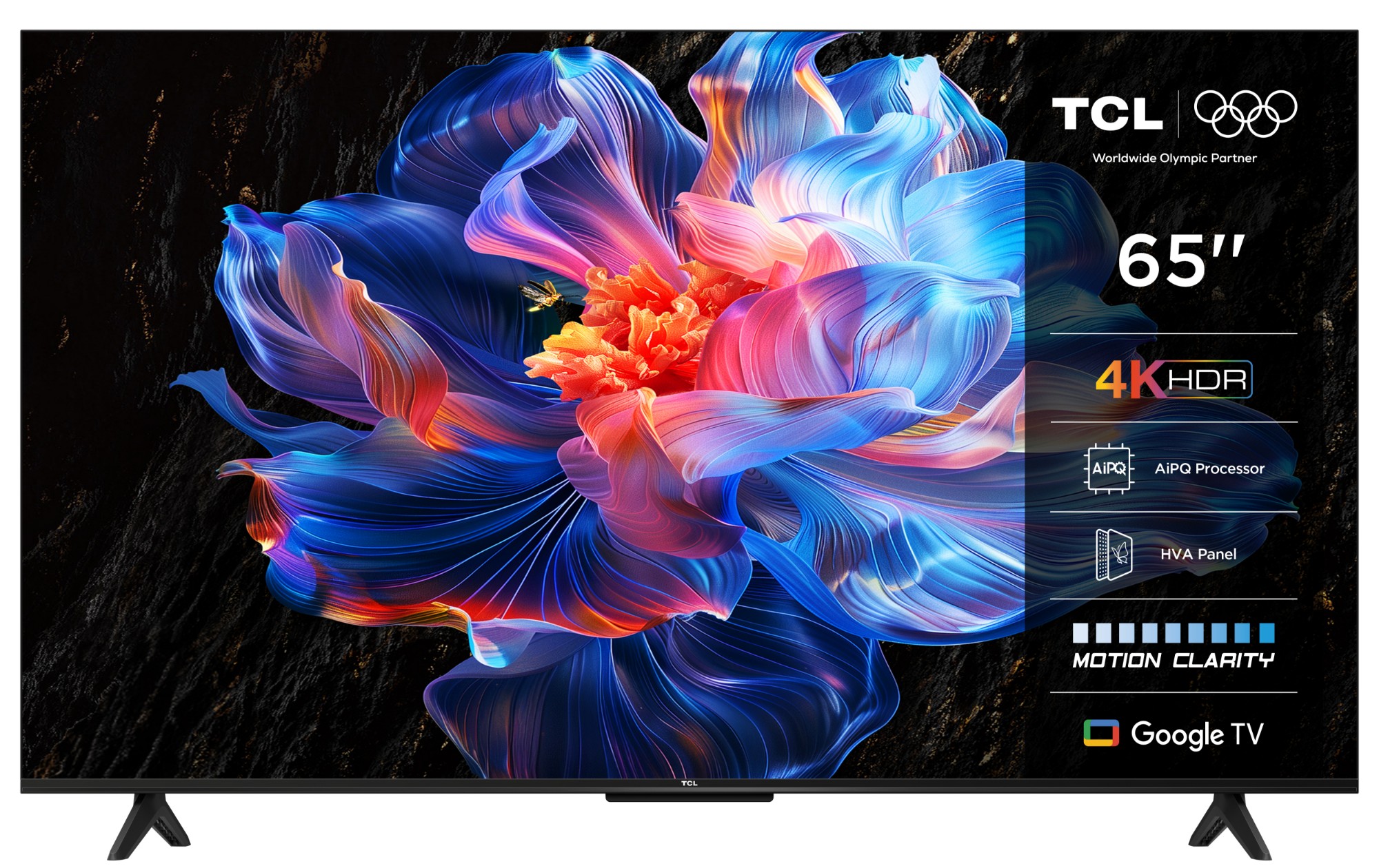 TCL 65P69K TV 165.1 cm (65") 4K Ultra HD Smart TV Wi-Fi Black