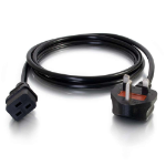 C2G Cbl/2m BS1363 to IEC 60320 C19 Pwr Cord Black C19 coupler