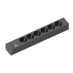 Bachmann 420.0018 power extension 2 m 6 AC outlet(s) Indoor Black