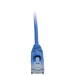 Tripp Lite N261-S01-BL networking cable Blue 11.8" (0.3 m) Cat6a U/UTP (UTP)