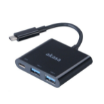 Akasa Type-C power delivery adapter with two-port USB 3.0 hub