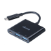 Akasa Type-C power delivery adapter with two-port USB 3.0 hub