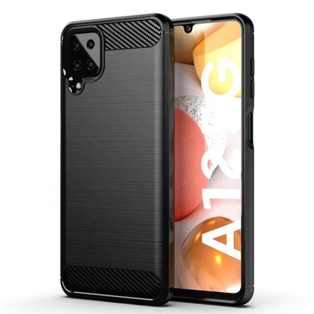 Samsung A42 Brushed Silicone Case - Black thumbnail