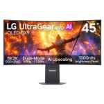 LG UltraGear evo GX9 45GX950B 45" OLED 5K2K 165Hz 0.03ms Curved Gaming Monitor with AI Upscaling