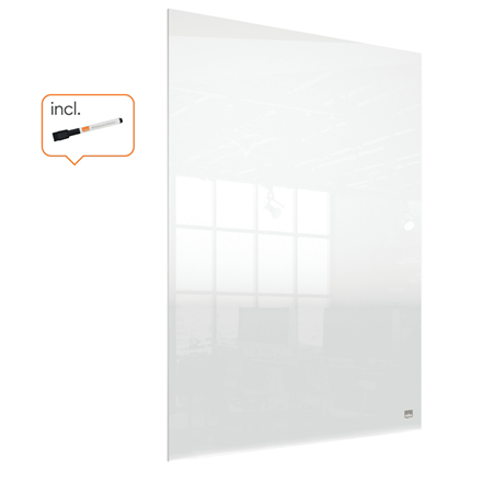 Nobo Transparent Acrylic Mini Whiteboard Desktop 600x450mm 1915618