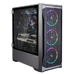 Zalman Z8 MS ATX Mid Tower PC Case, ARGB fan x3, Mesh Midi Tower Zwart