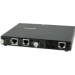 Perle SMI-100-S1ST20D - Fast Ethernet IP Managed Media Converter. 100BASE-TX (RJ-45) [100 m/328 ft.] to 100BASE-BX 1550nm TX / 1310nm RX single fiber single mode (ST) [20 km/12.4 miles]