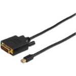 Microconnect MDPDVI2B video cable adapter 2 m Mini DisplayPort DVI-D Black