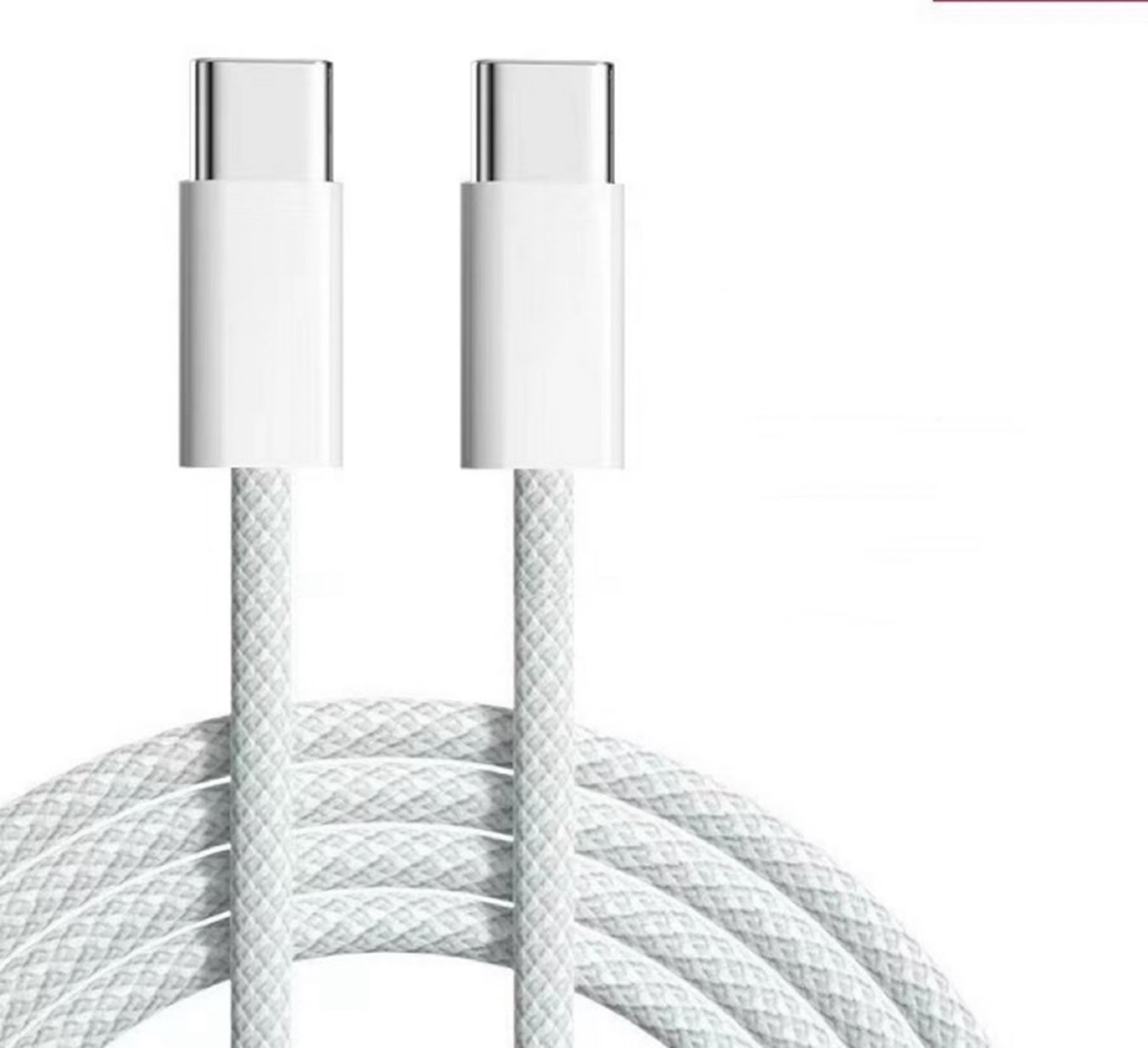 JLC WA60 Type C (Male) to Type C (Male) 60W Braided Cable – 1M White