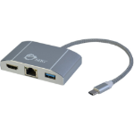 Siig JU-H30712-S1 laptop dock/port replicator USB 3.2 Gen 1 (3.1 Gen 1) Type-C Silver