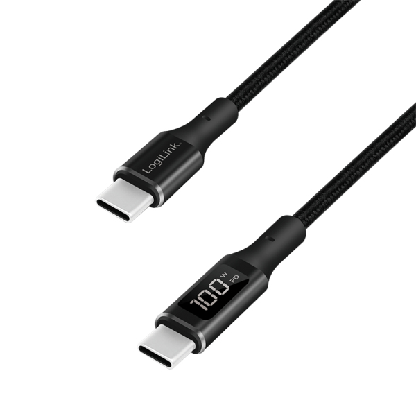 Image of LogiLink CU0181 USB cable 1 m USB 2.0 USB C Black