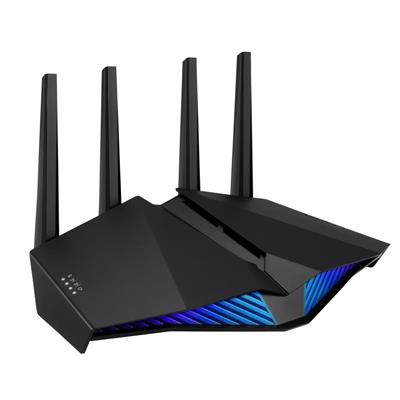 Image of ASUS (RT-AX82U) AX5400 (574+4804Mbps) Wireless Dual Band RGB Wi-Fi...