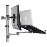 Atdec AFS-AT-NBC-P laptop stand Laptop & monitor arm Silver 45.7 cm (18")