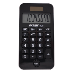 Victor Technology 900 calculator Pocket Basic Black, Silver
