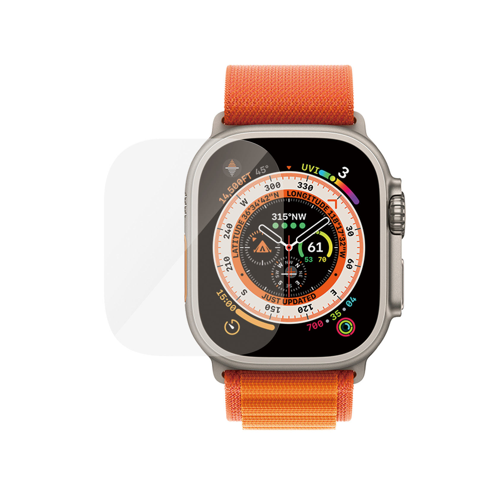 PanzerGlass ™️ Screen Protector Apple Watch Ultra 2 | Ultra | 49 mm w. EasyAligner