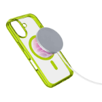 Cellularline Iconic Mag - iPhone 16 Transparent case with colored edges compatible with Magsafe ecosystem