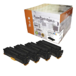 Peach PT499 tonercartridge 4 stuk(s) Zwart, Cyaan, Magenta, Geel