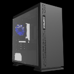 GAMEMAX Expedition Black Gaming Matx PC Case Rear LED Fan & Full Side Window