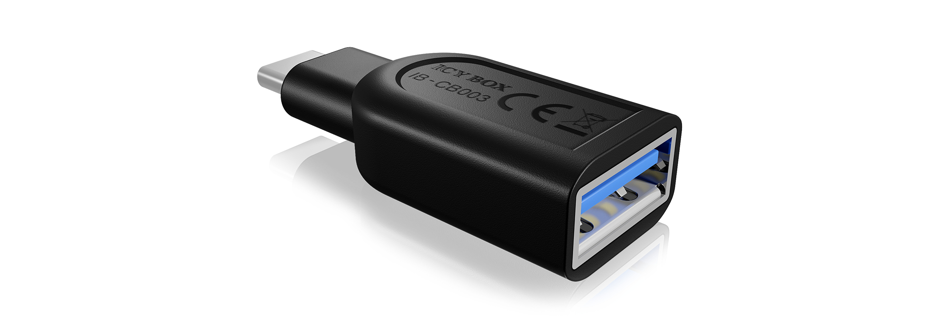 Image of ICY BOX USB 3.0 Type-C Male to USB Type-A Female Converter Dongle...