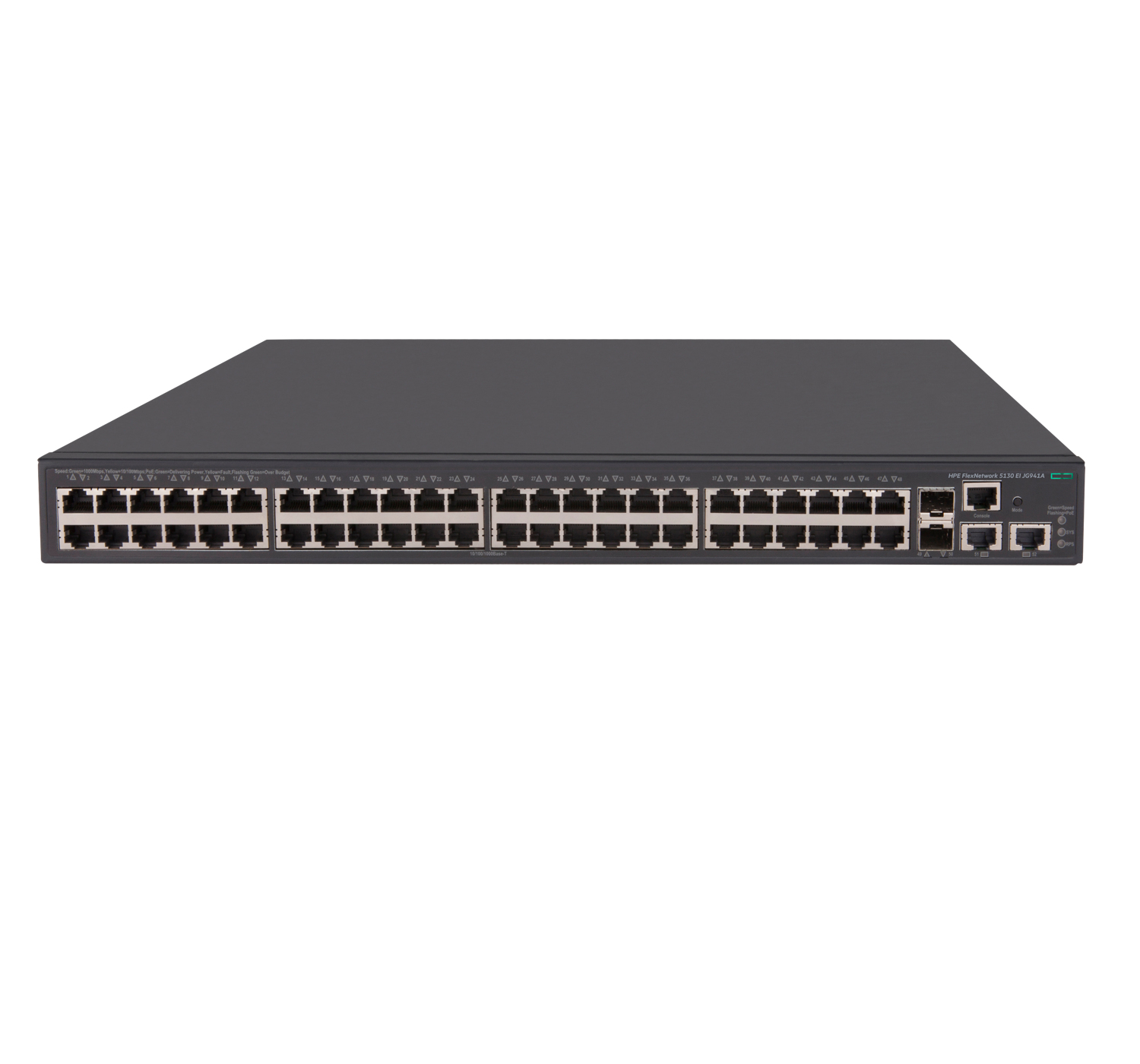 Image of Hewlett Packard Enterprise FlexNetwork 5130 48G POE+ 2SFP+ 2XGT...